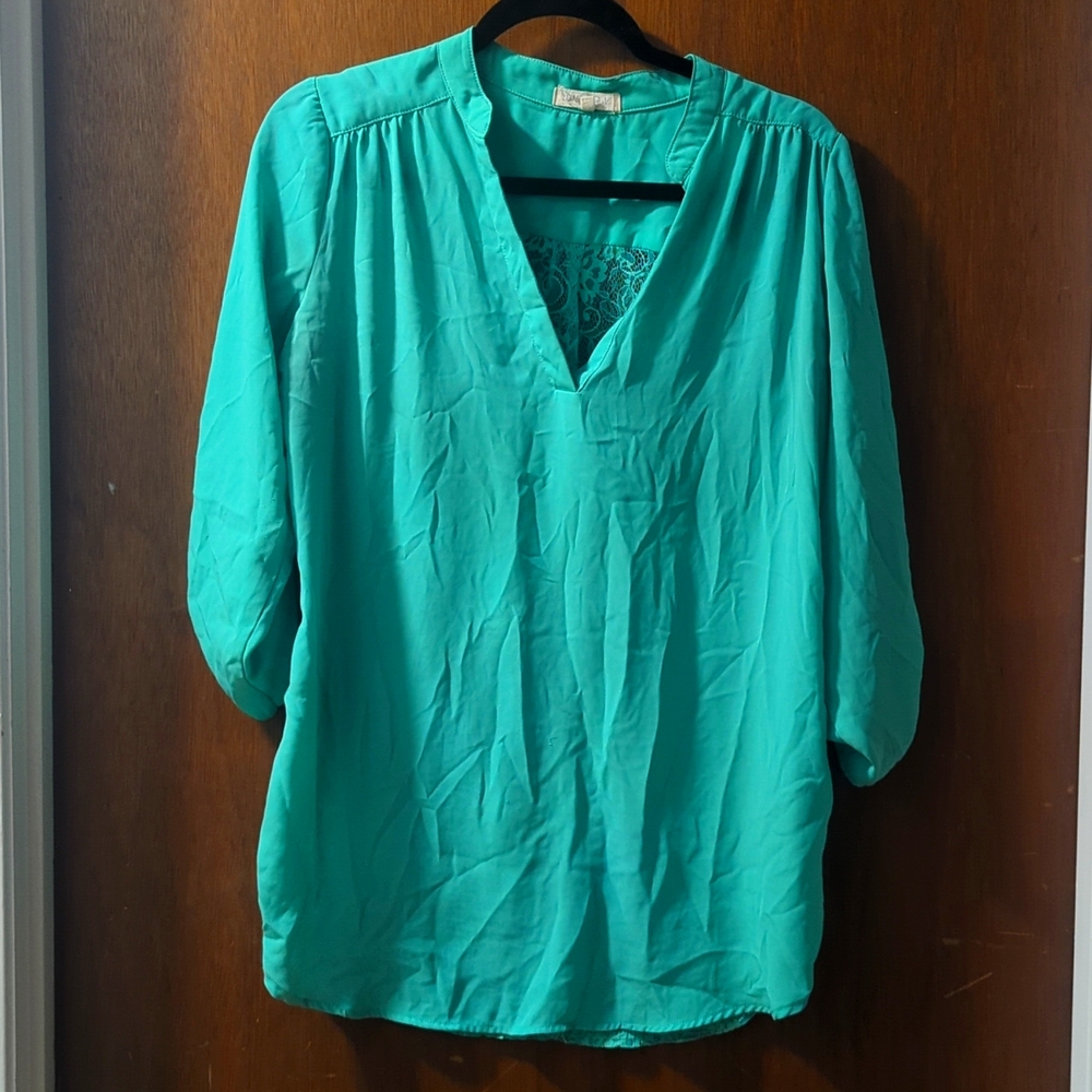 Wishful Park Teal Top - Size M